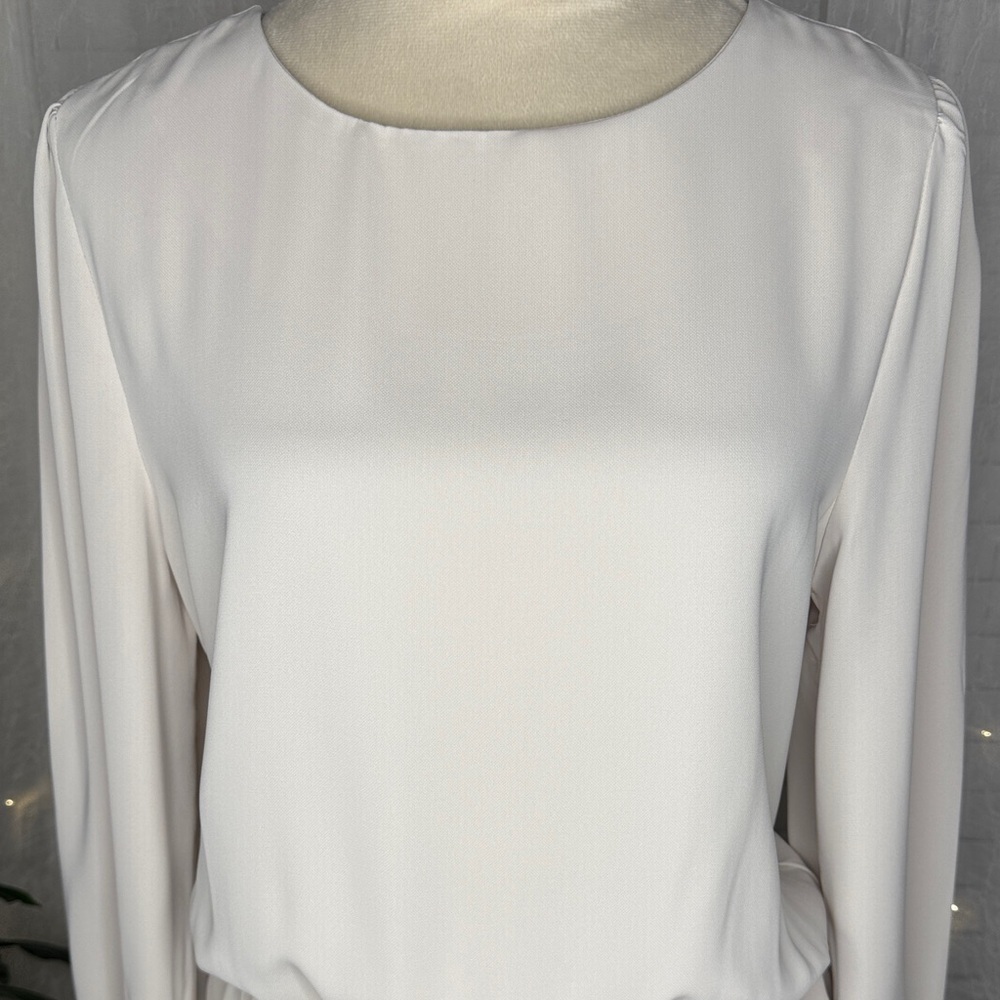 Zenana Elegant Cream Blouse - Picture 3 of 7